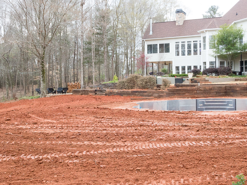 The Pool Build (During Construction)