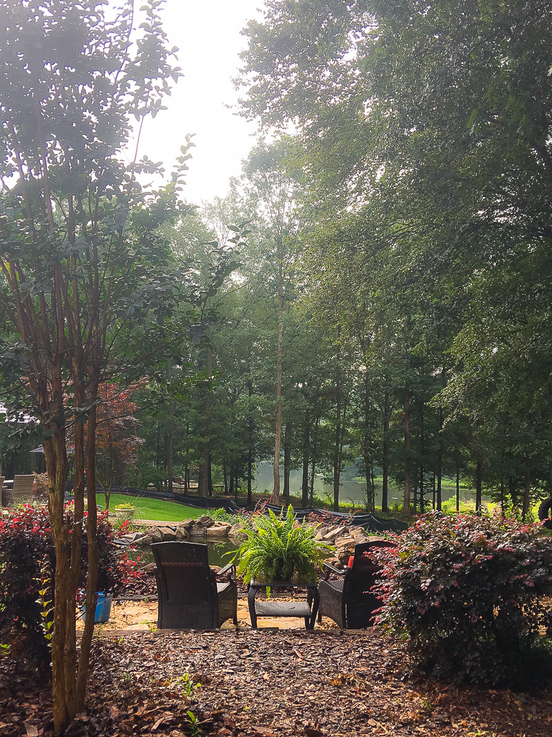 The construction phase of building a Screen Porch 