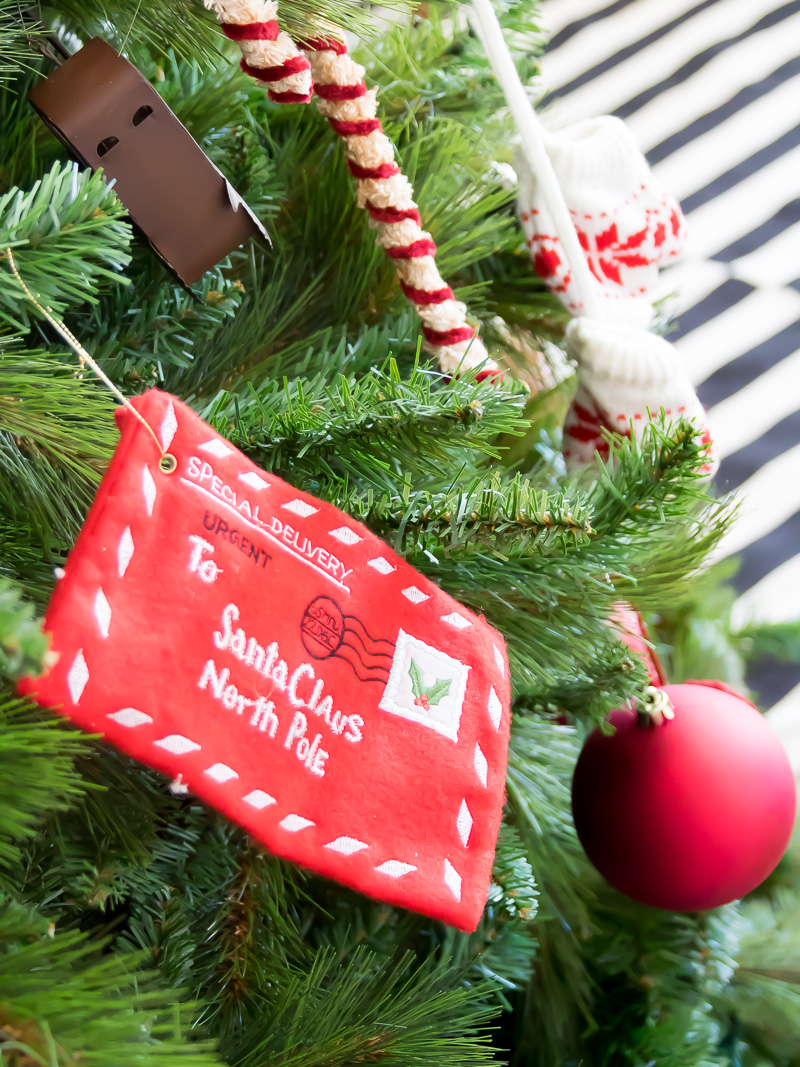 Deck the halls in your home using red and black