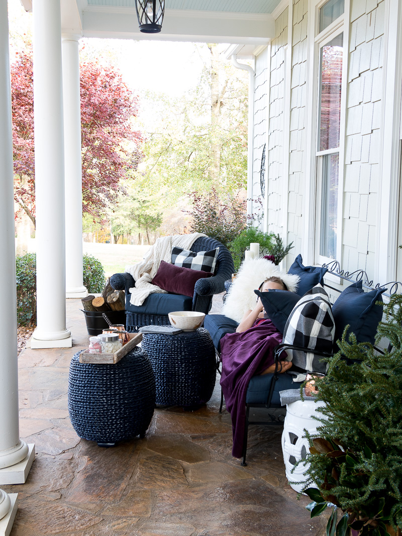 Styling a front porch to last through the Winter