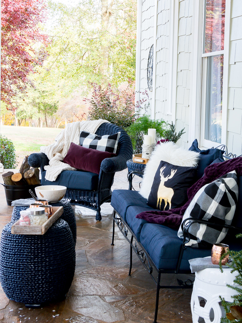 Styling a front porch to last through the Winter