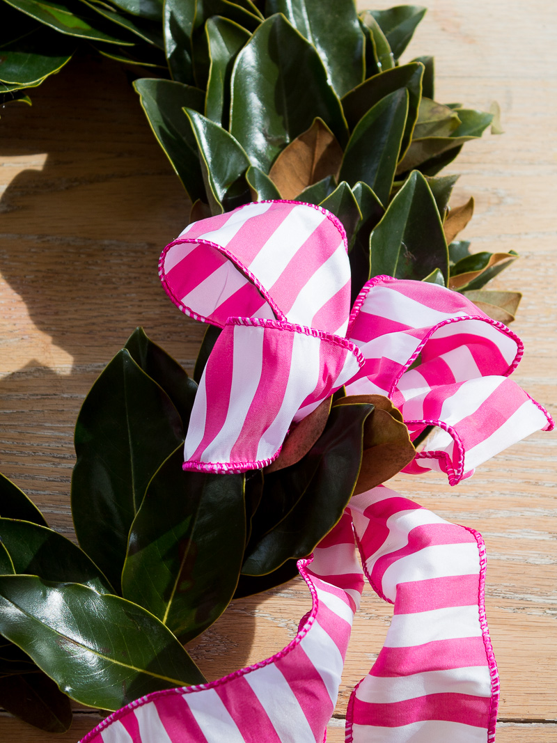 How to make a fresh magnolia wreath for Valentines Day