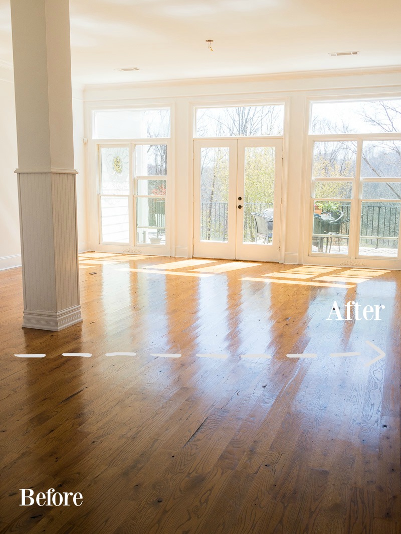 How $17 renewed my 15 year old wood floors