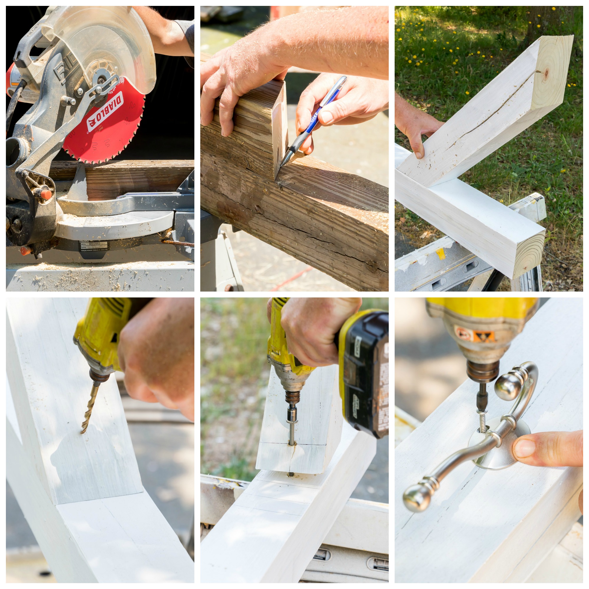 DIY Poolside Towel Holder