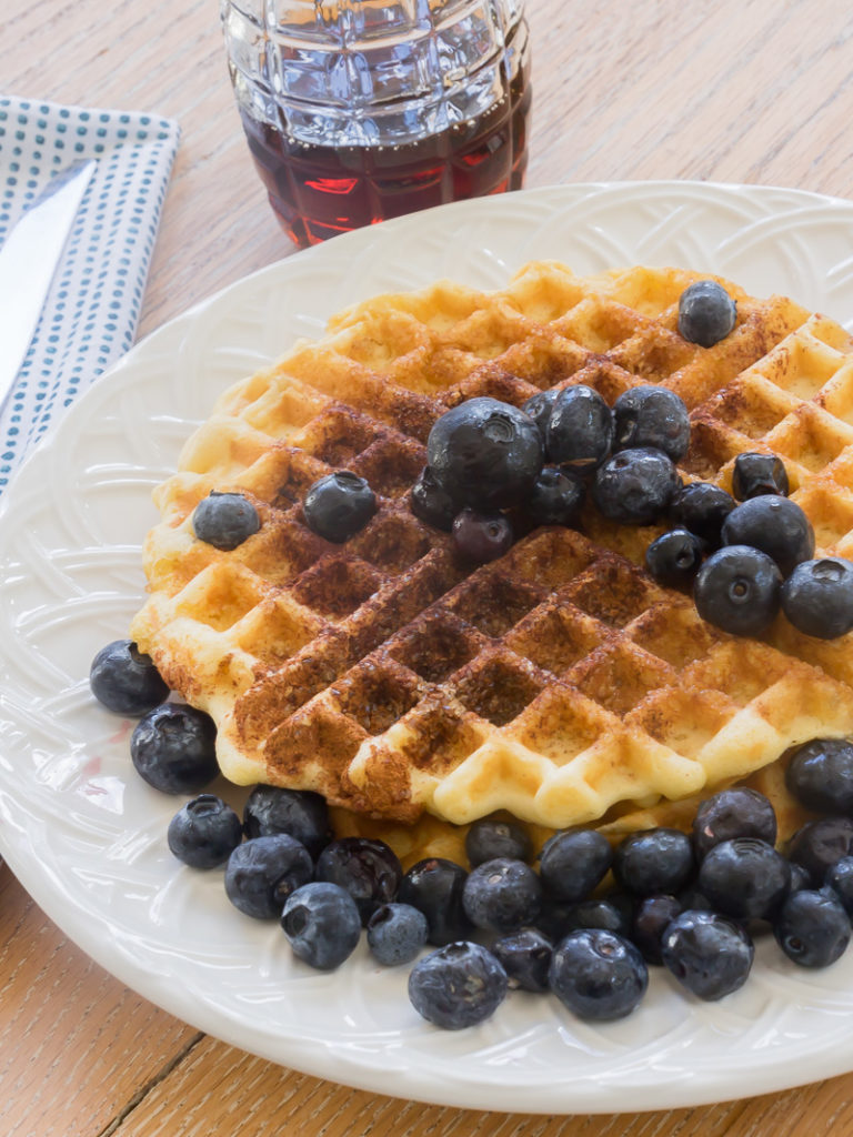 Cinnamon and Sugar Belgian Waffle Recipe