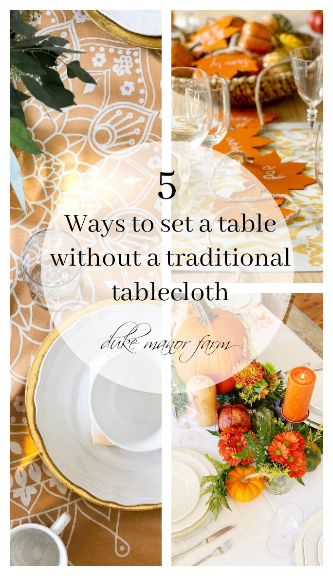 What to use instead store of a tablecloth