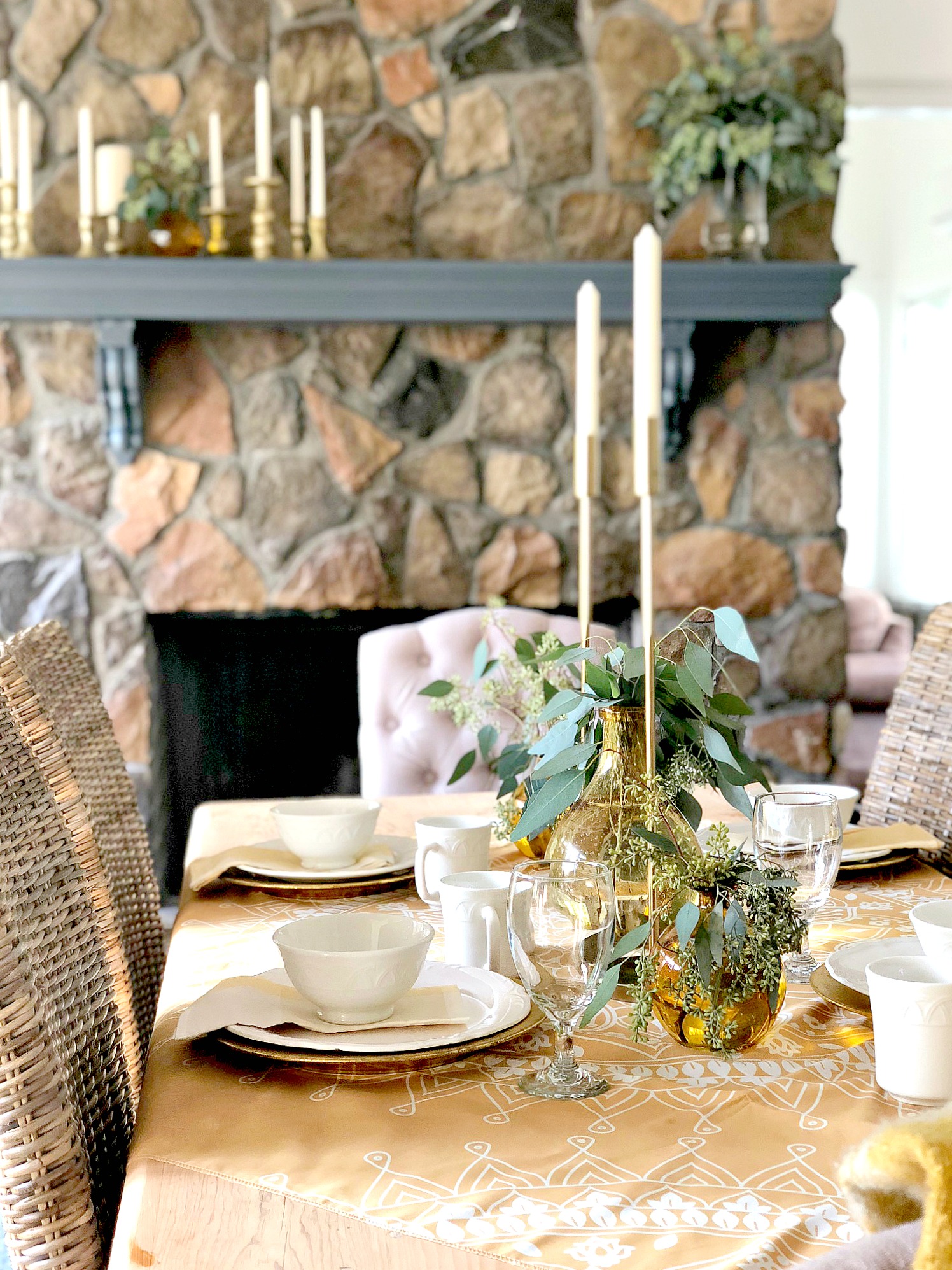 19 Beautiful Thanksgiving Tablescape Ideas and a peek at mine
