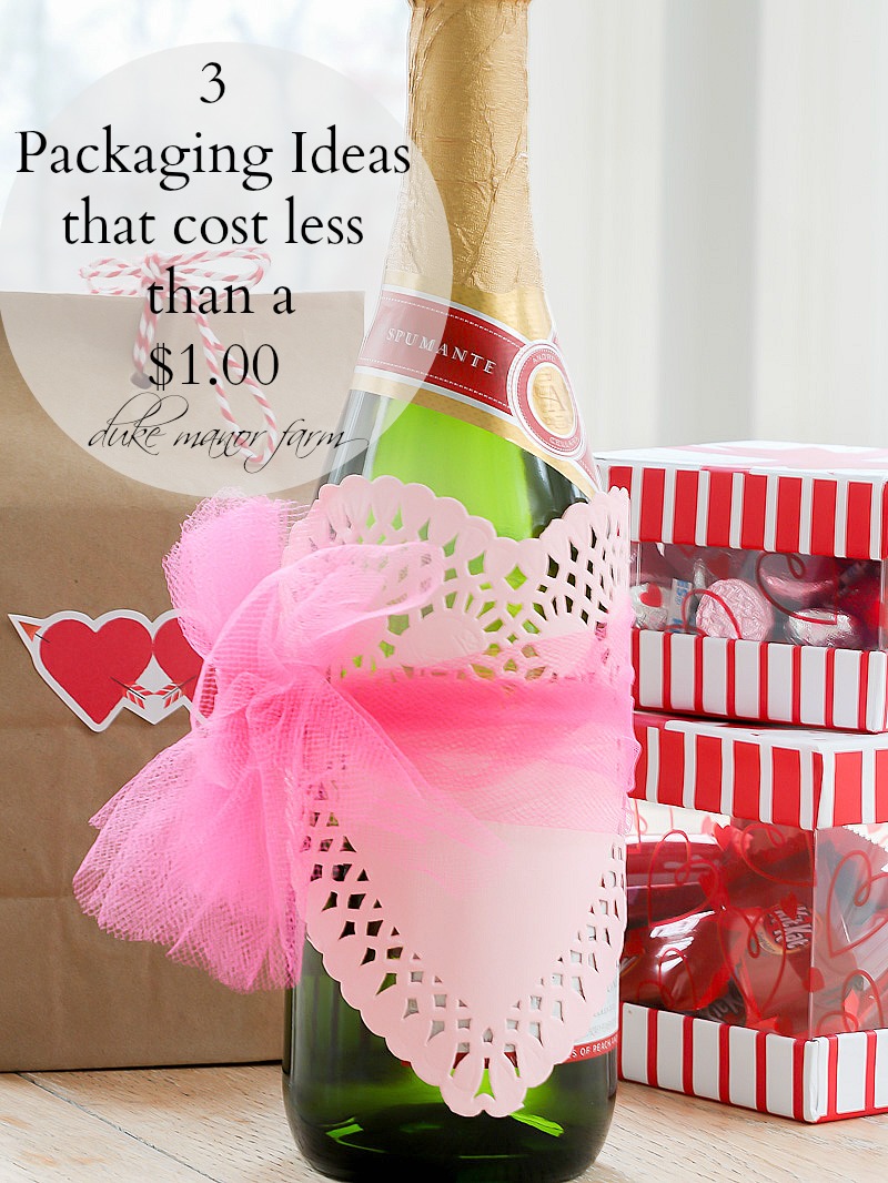 3 Thrifty Packaging ideas for Valentines Day that cost a $1.00