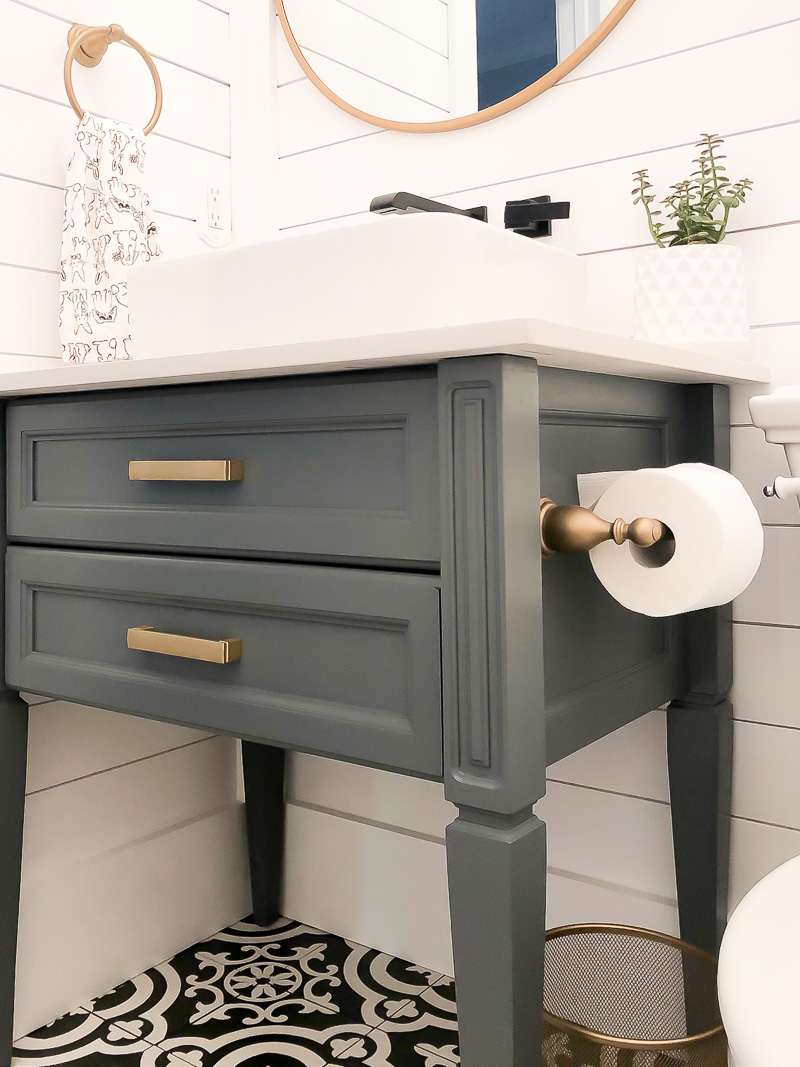 A Thrifty and stylish change to bathroom