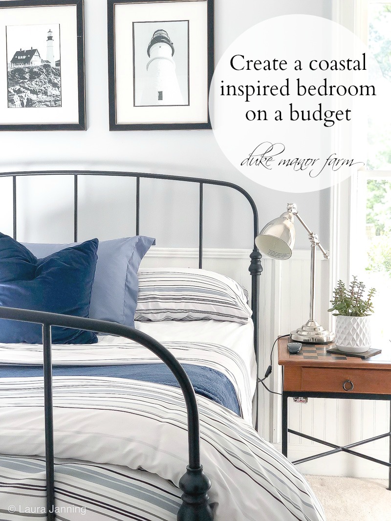 waar dan ook Voorwaarden behandeling How to create a Coastal Inspired Bedroom on a budget - Duke Manor Farm by  Laura Janning