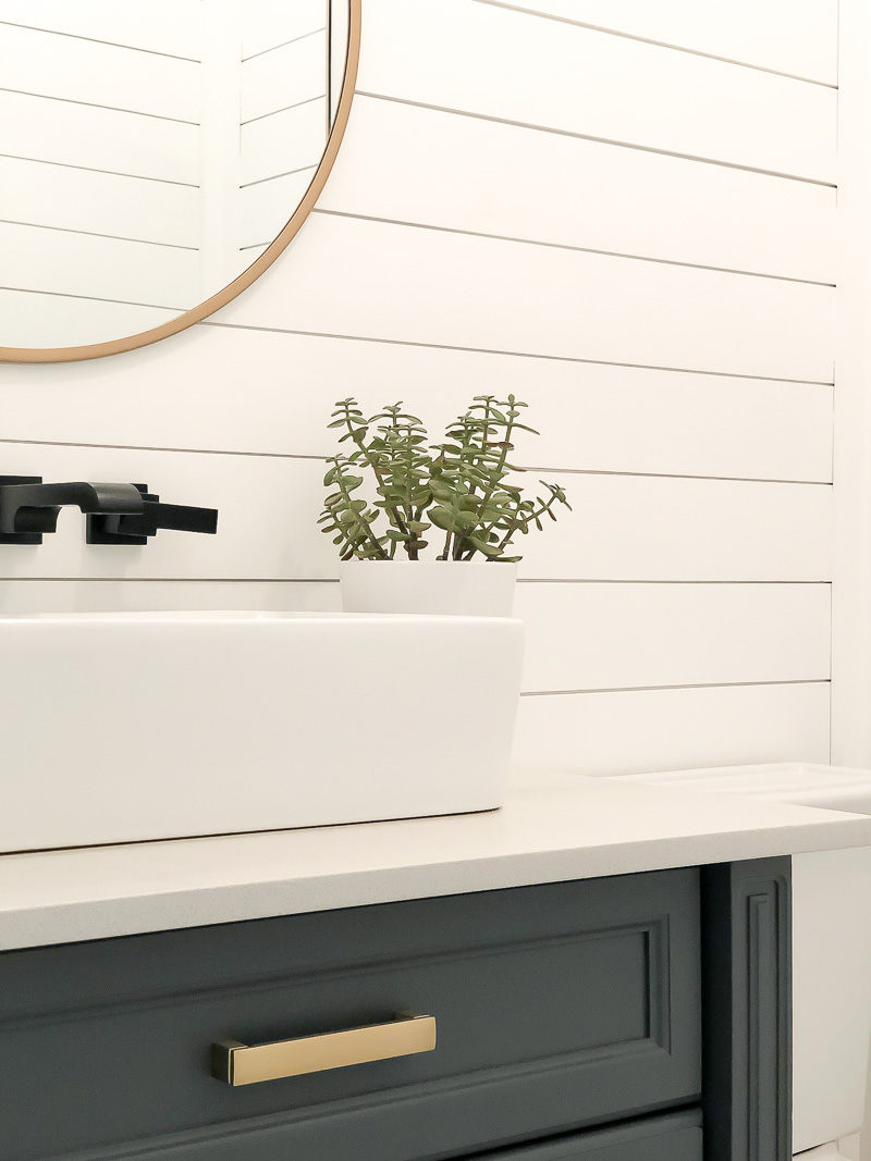 Black and White Guest Bath Reveal