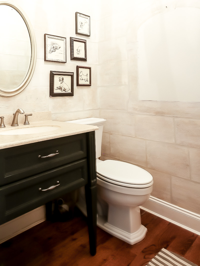 Black and White Guest Bath Reveal