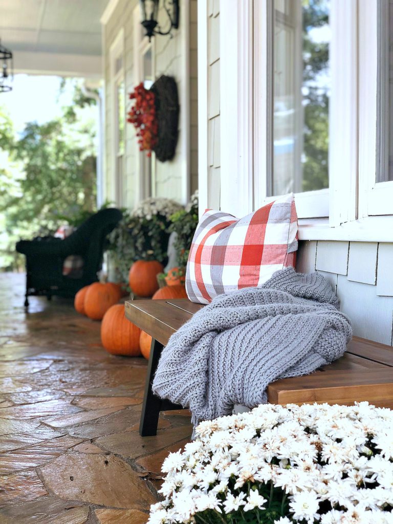 using orange and gray during fall