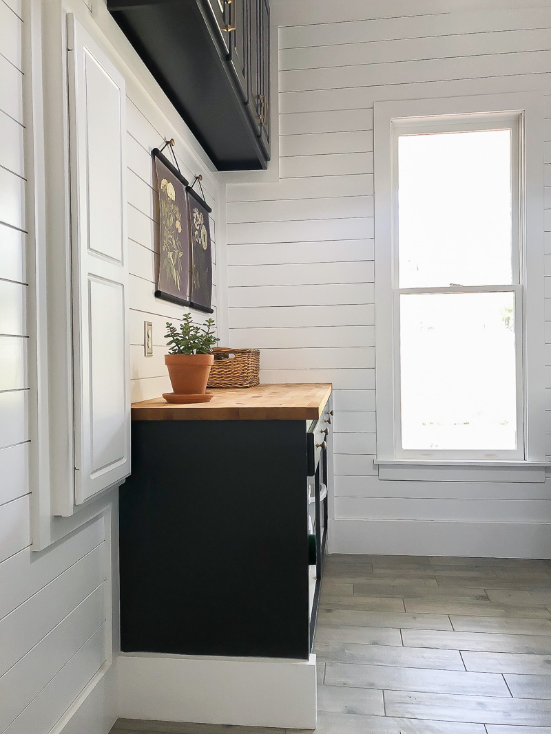 Laundry Room Update: Installing butcher block counter