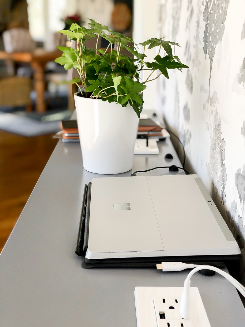 Create a stylish phone charging station from a simple console table