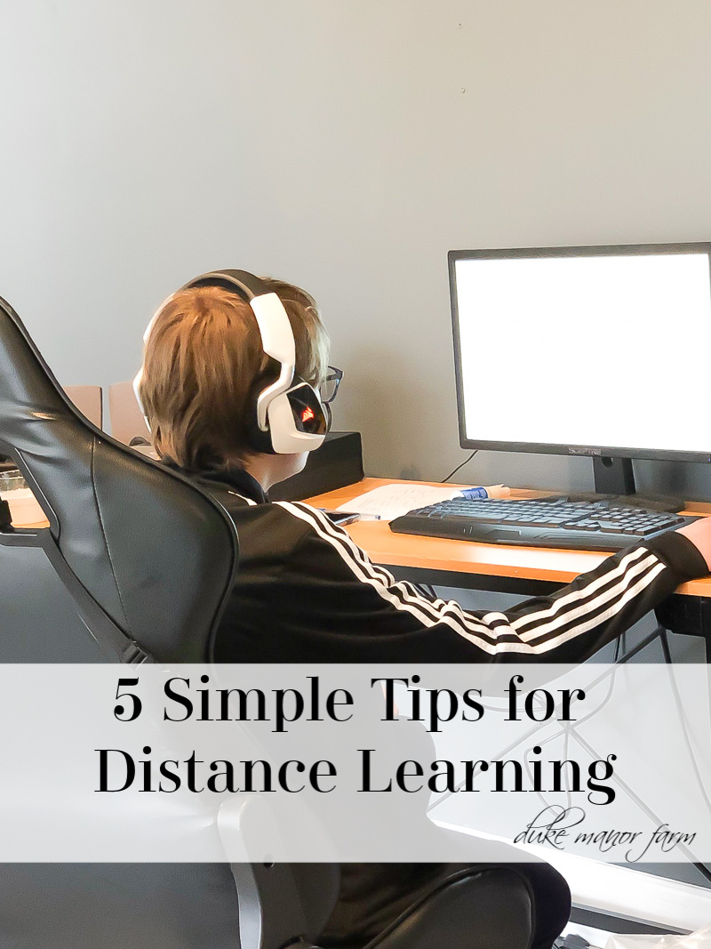 Simple tips for distance learning