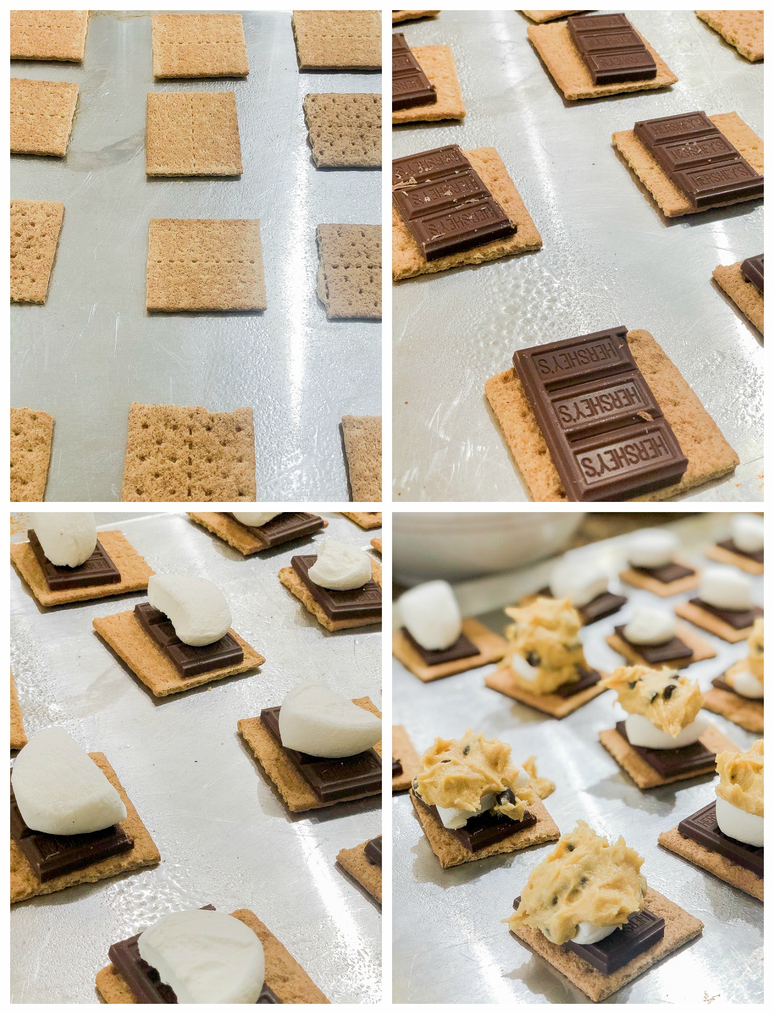 steps to make baked smore cookies