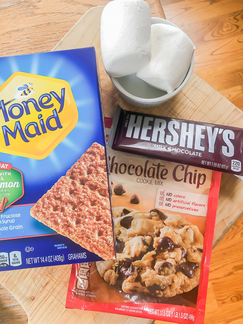 ingredients needed for baked smore cookies
