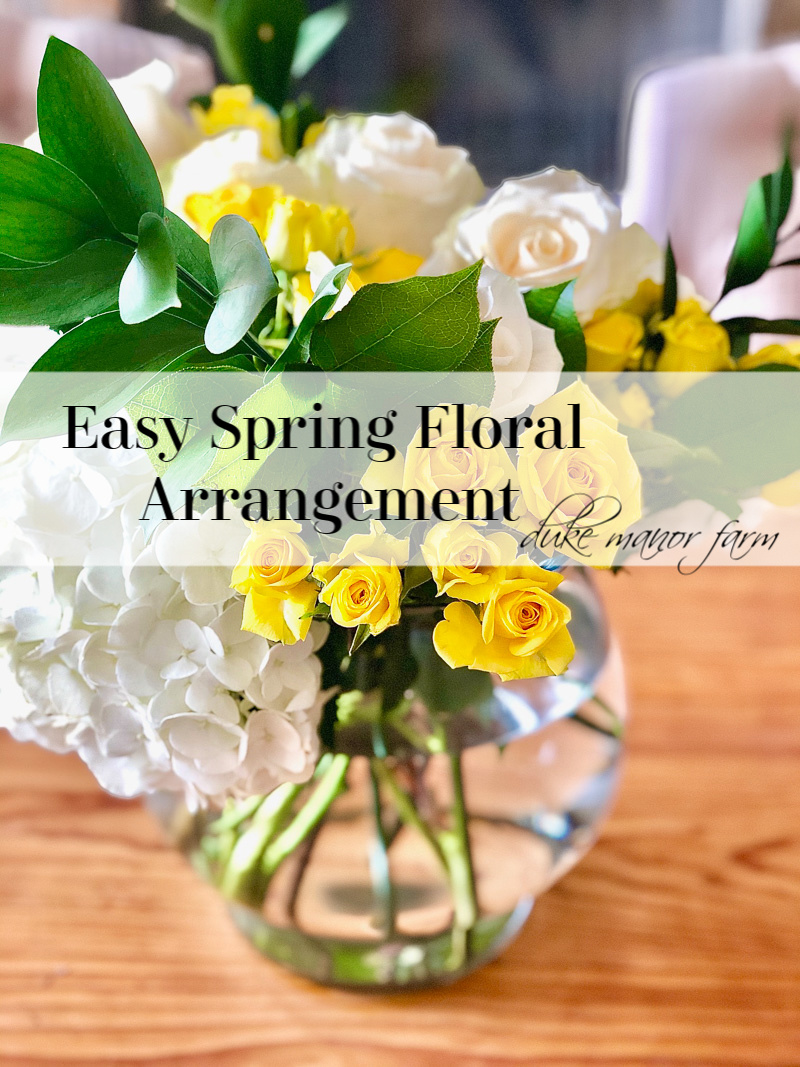 Easy Spring Floral Arrangement