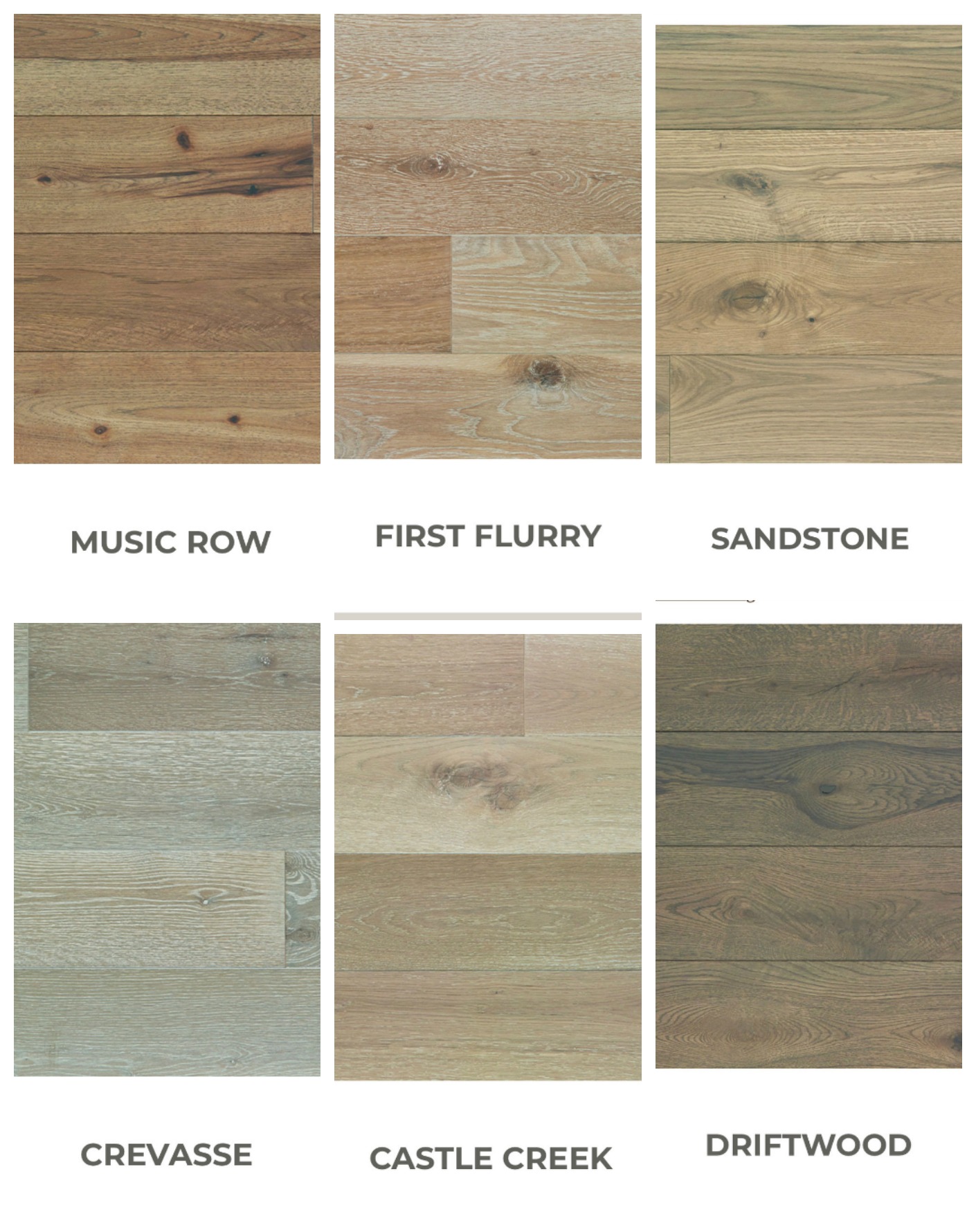 Raintree waterproof hardwood samples