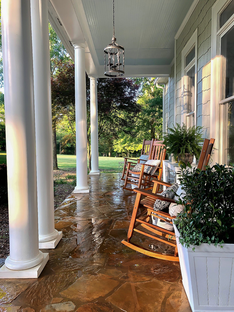 Joys of Summer around Duke Manor Farm front porch