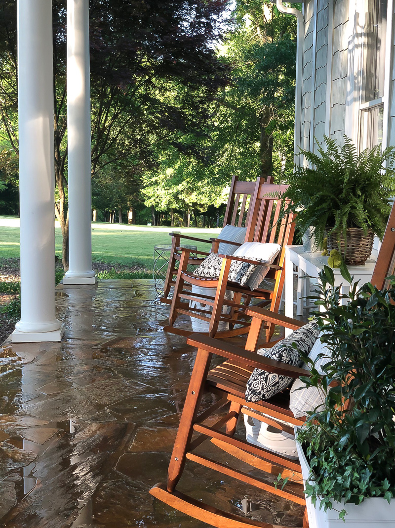 Joys of Summer around Duke Manor Farm front porch