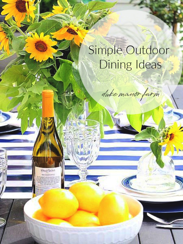 Simple Outdoor Dining Ideas