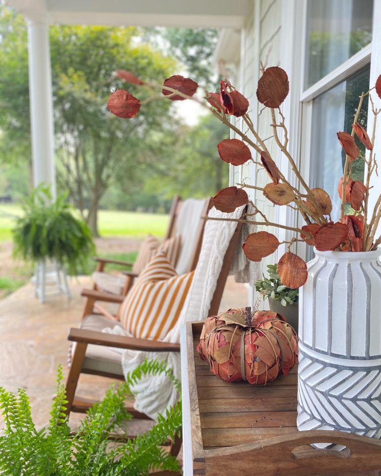 Hello Fall Front Porch