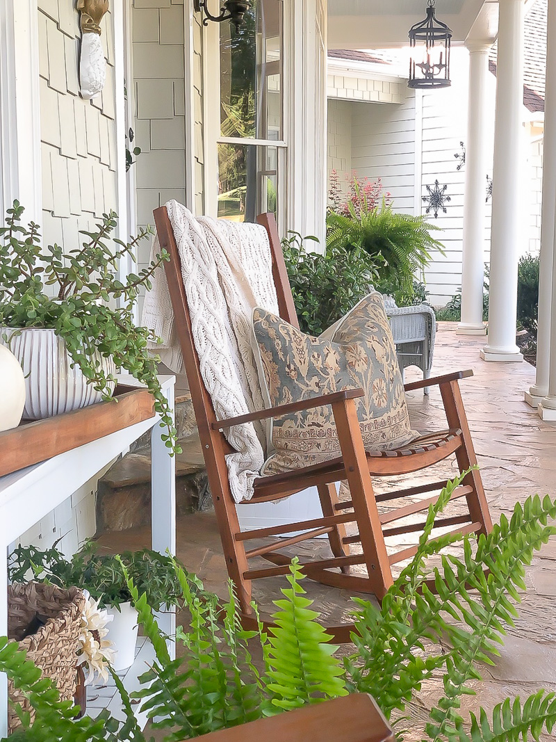 Musings at Duke Manor Farm fall porch