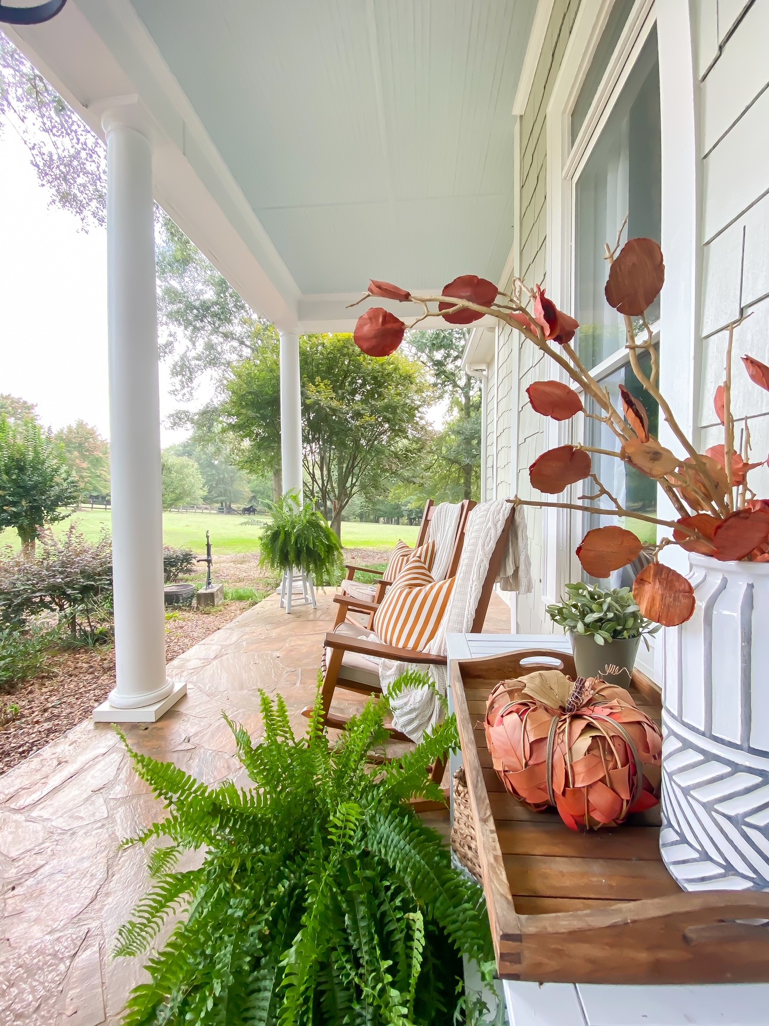 Hello Fall Front Porch