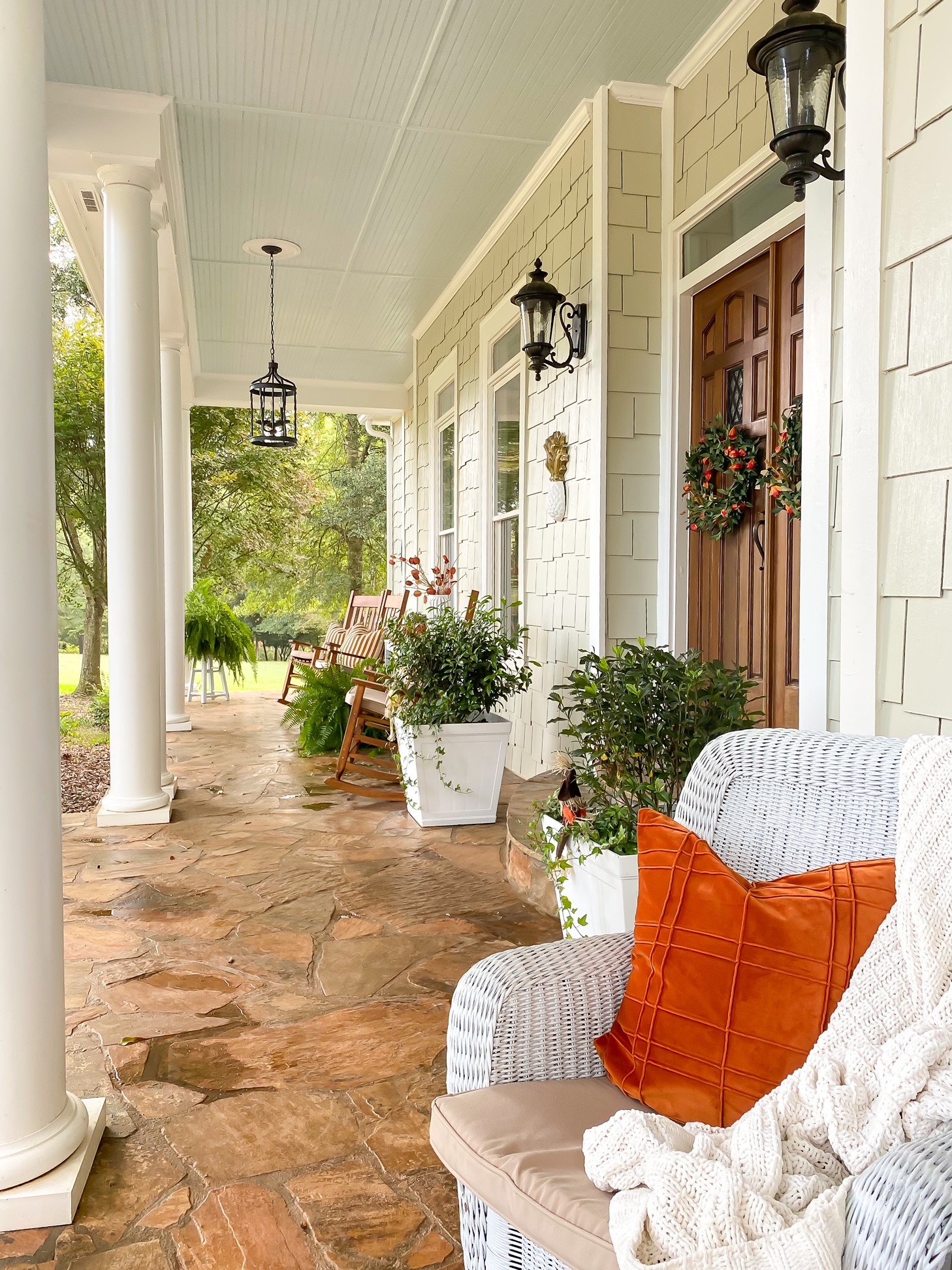 Hello Fall Front Porch