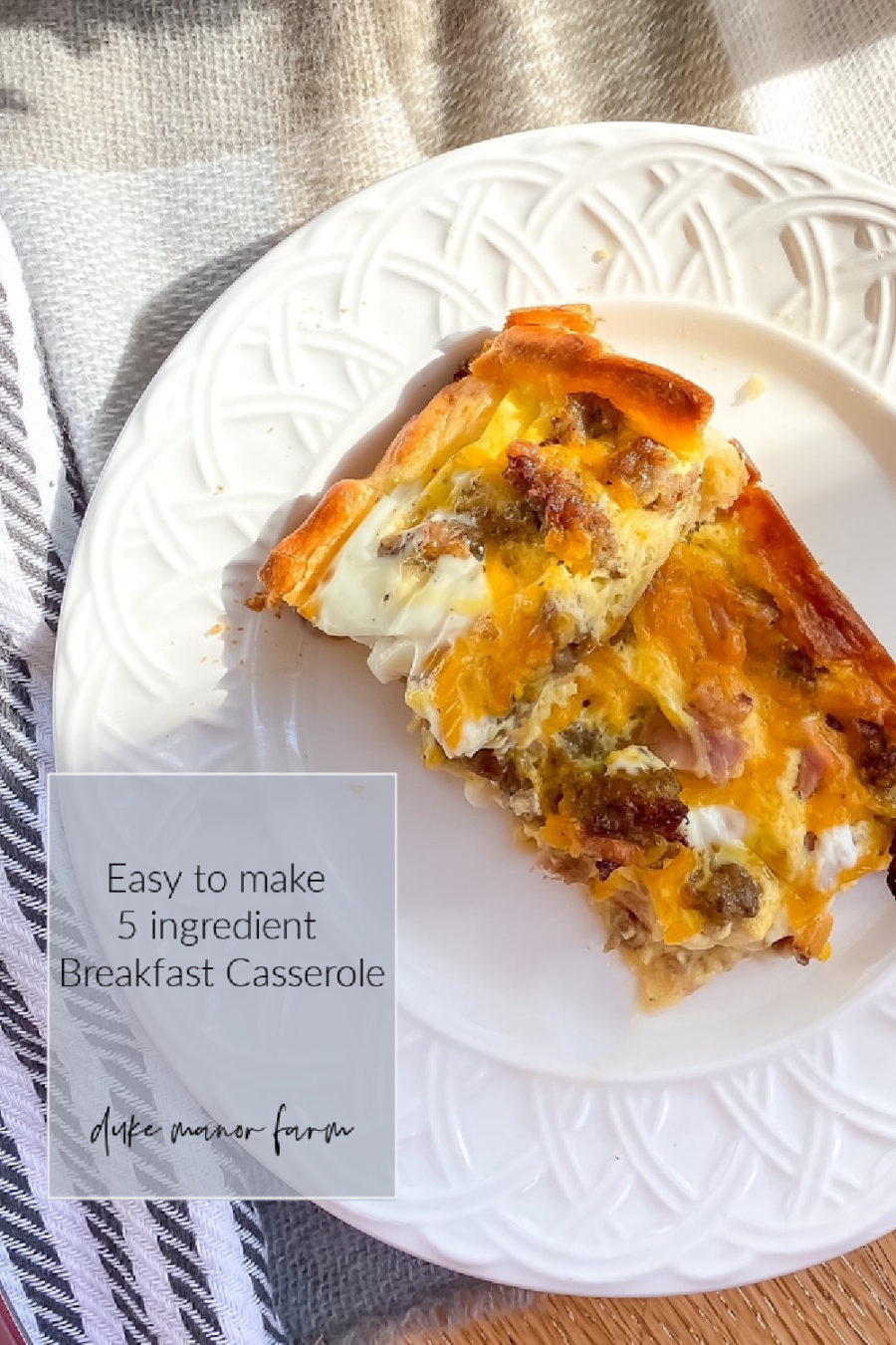 5 ingredient breakfast casserole