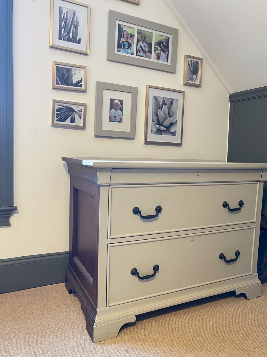 file cabinet before it was painted