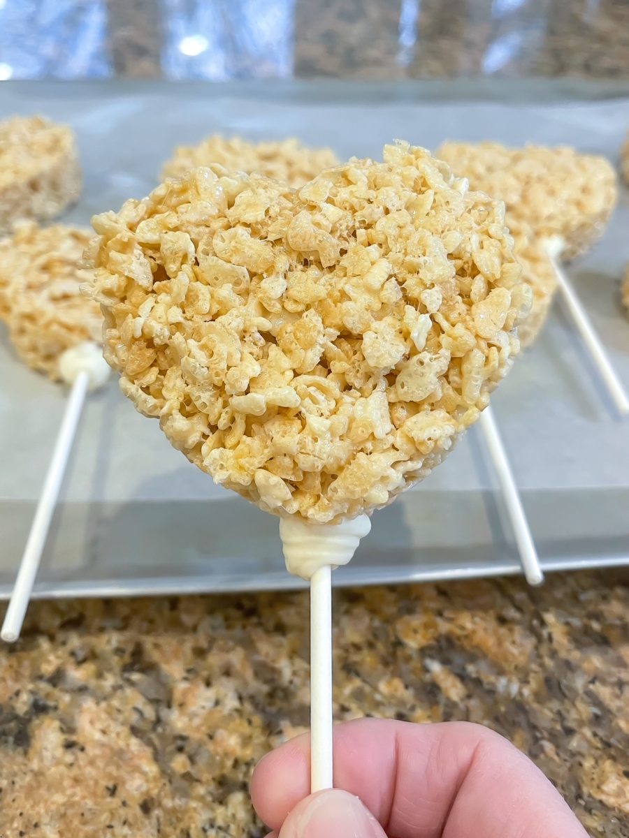 rice krispie on a lollipop stick