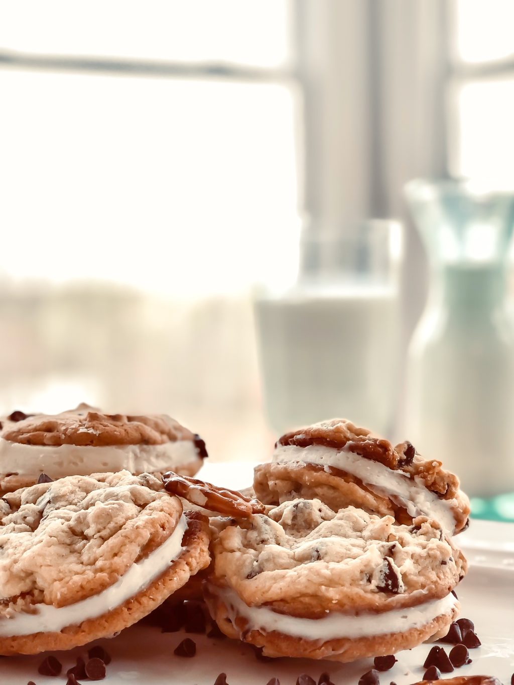 stuffed chocolate chip cookie