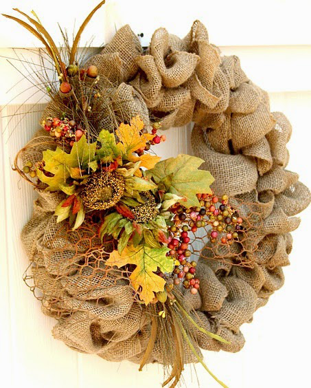 How to make a Fall Burlap Wreath