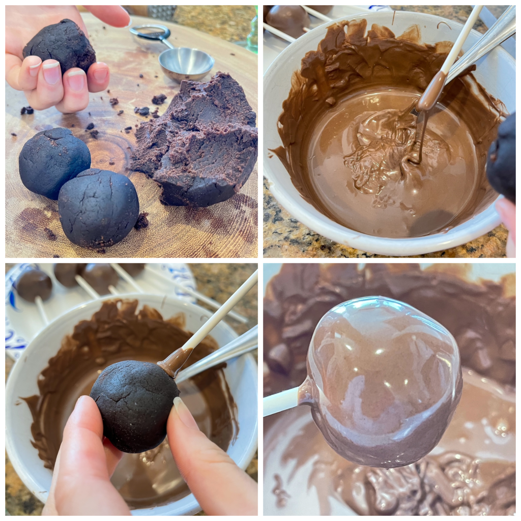 steps for making cake pops