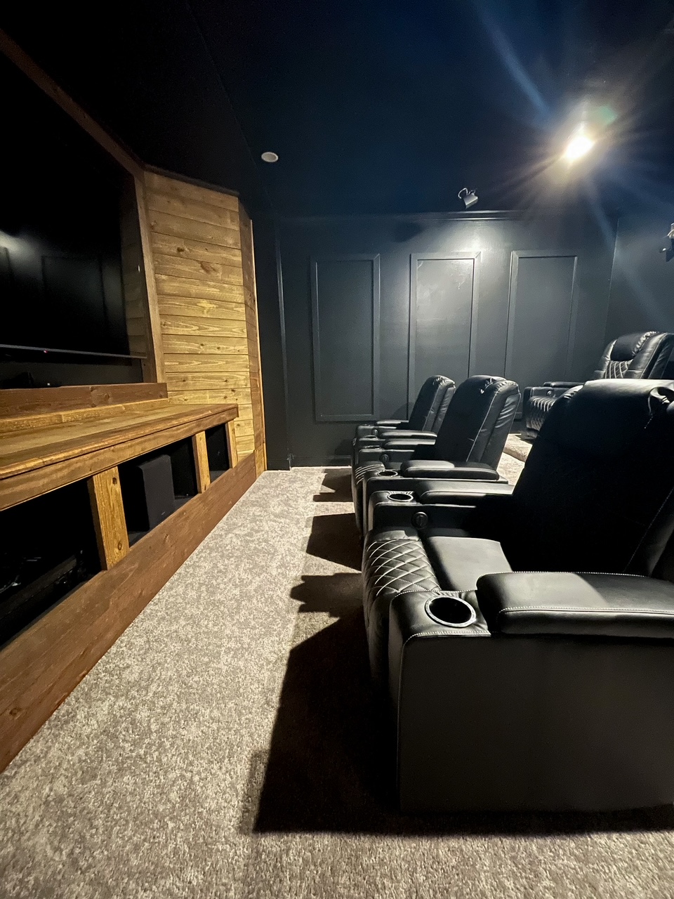 full room of modern media room