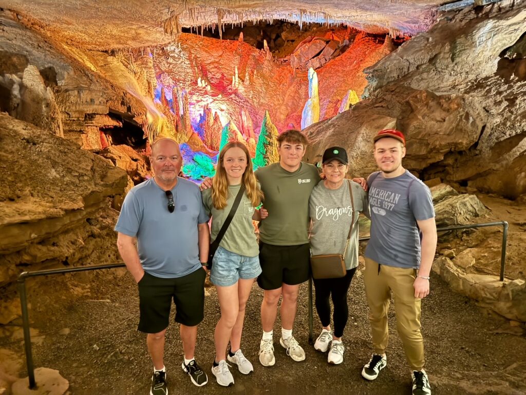 family in the forbidden caverns
