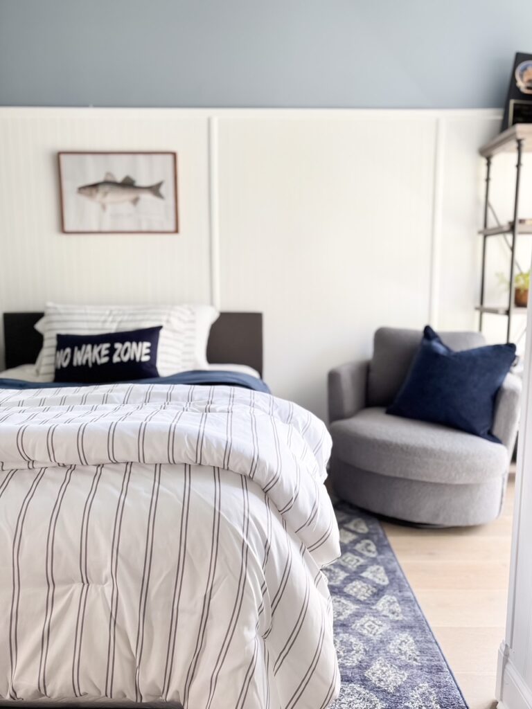 A Makeover with Quick Silver from Glidden: Teen Boy Bedroom reveal