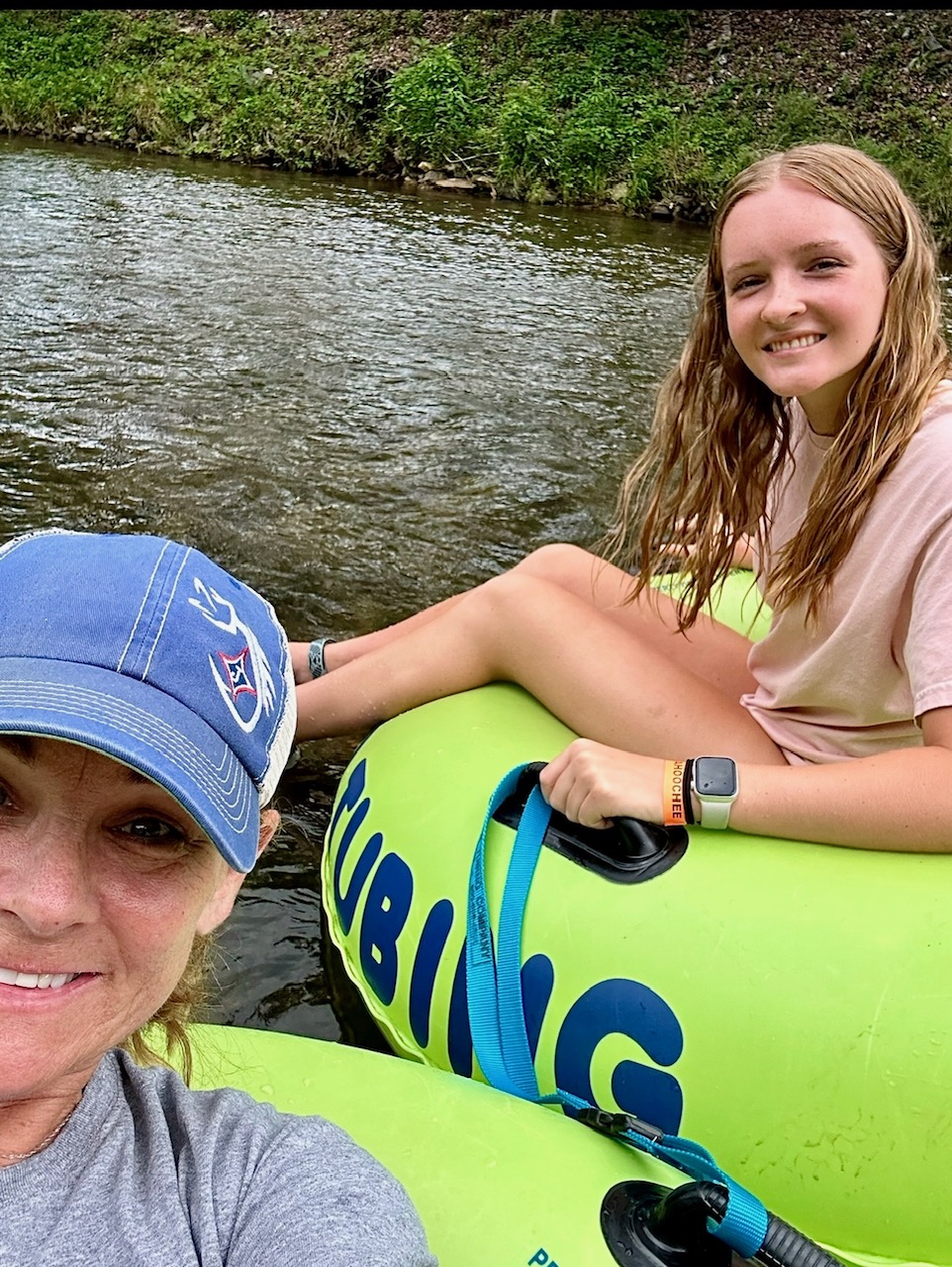 floating in Helen Georgia