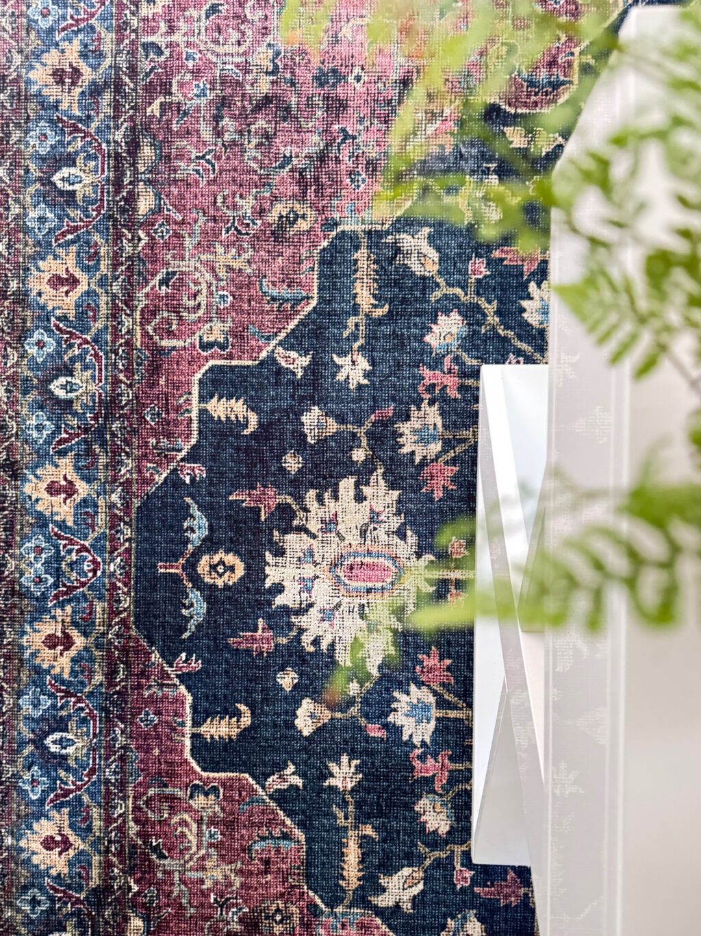 new rug in office makeover