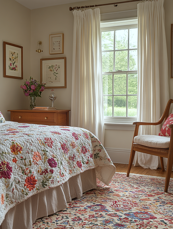 pretty cottage bedroom