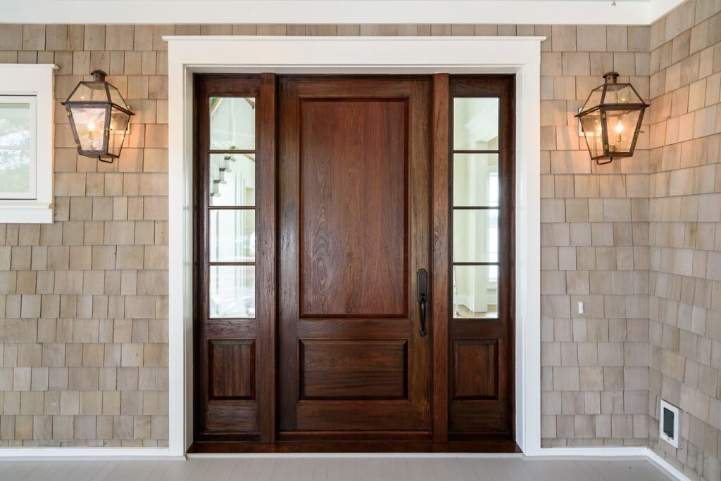 Painting sidelights and doors