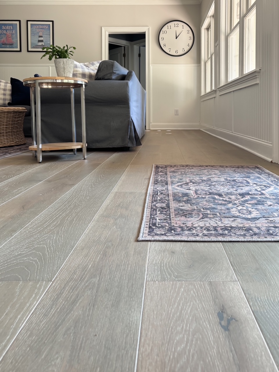 picture of floor with waterproof flooring