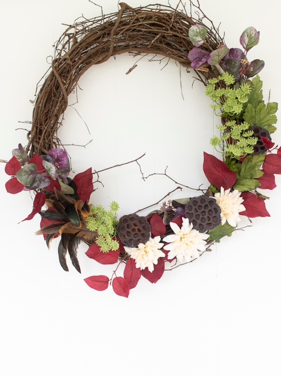 DIY fall wreath tutorial