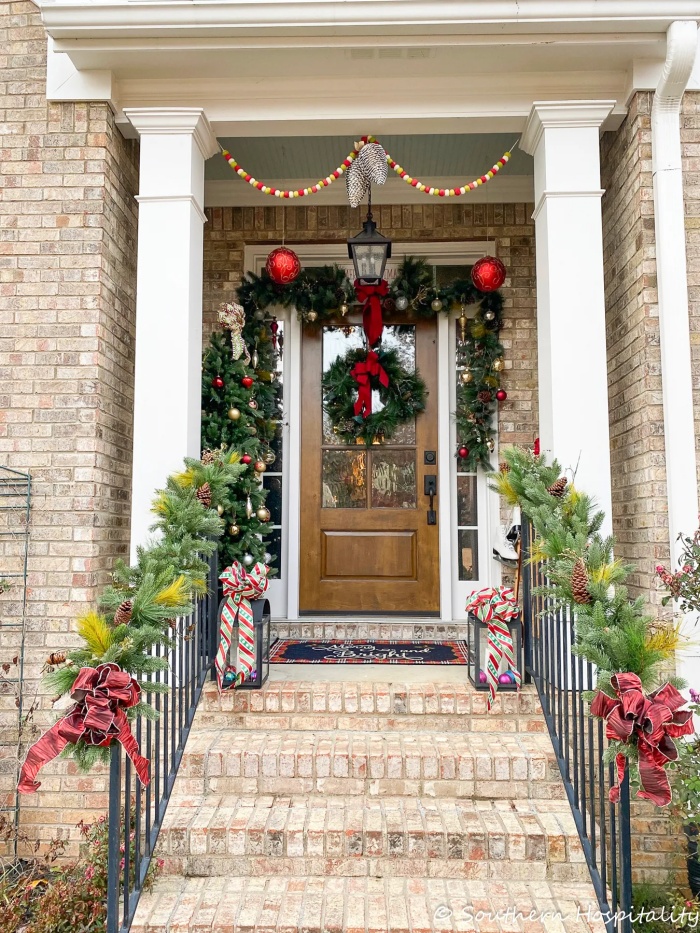 christmas front porch