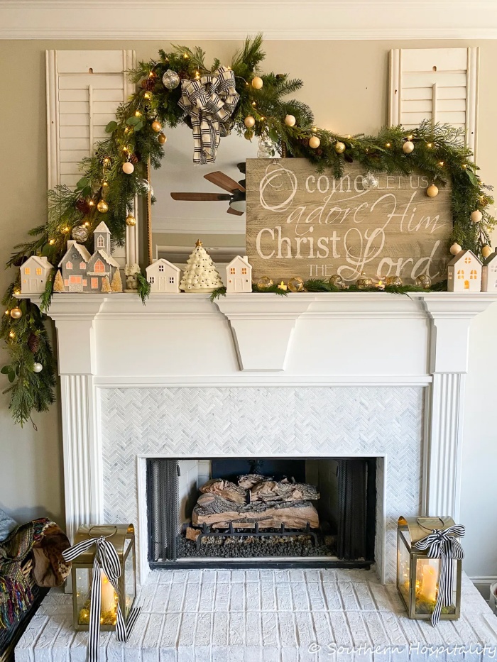 Christmas mantel decorating ideas