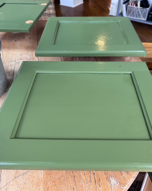 earthy green kitchen cabinets