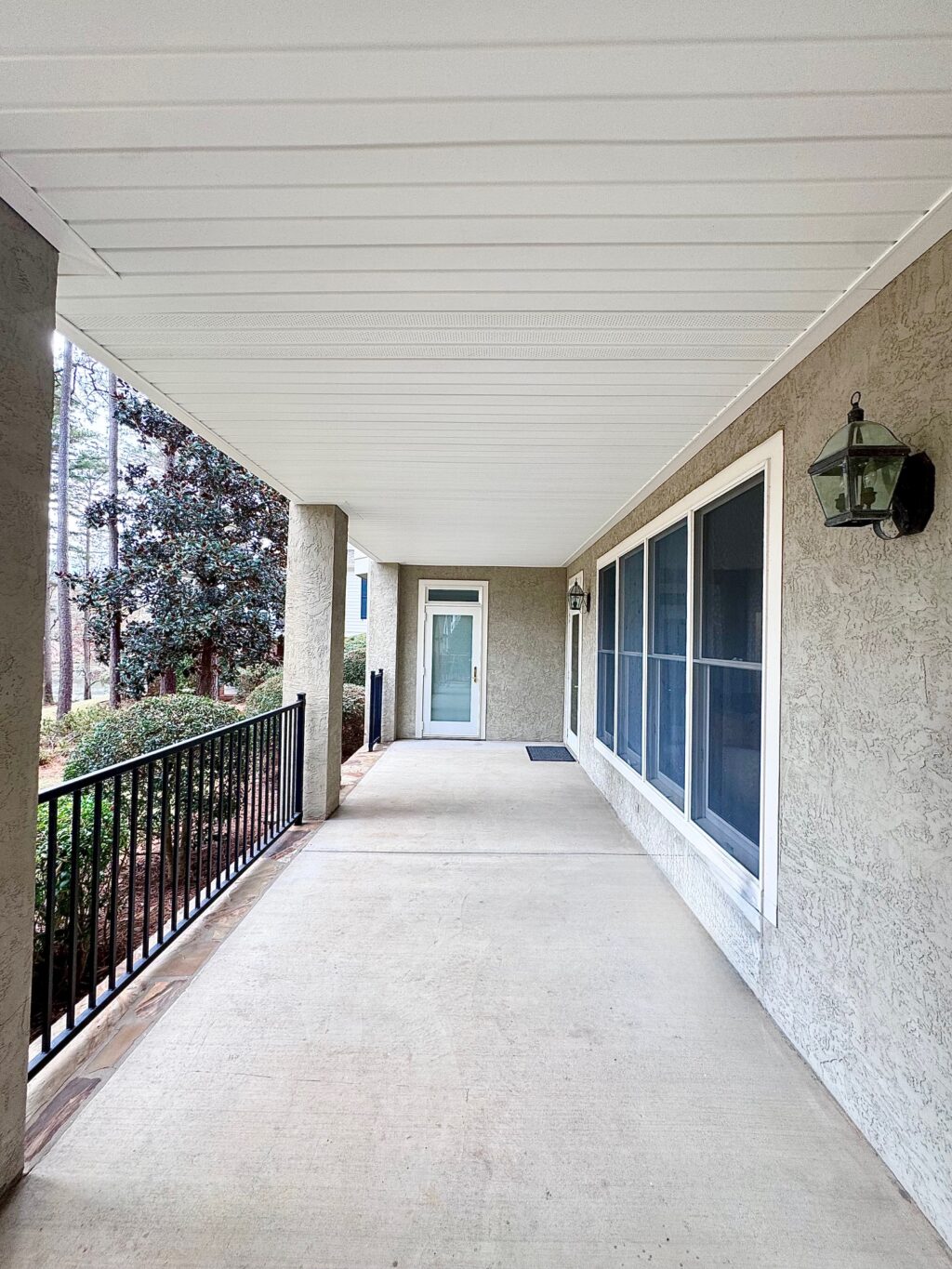 porch ceiling plank installation Georgia